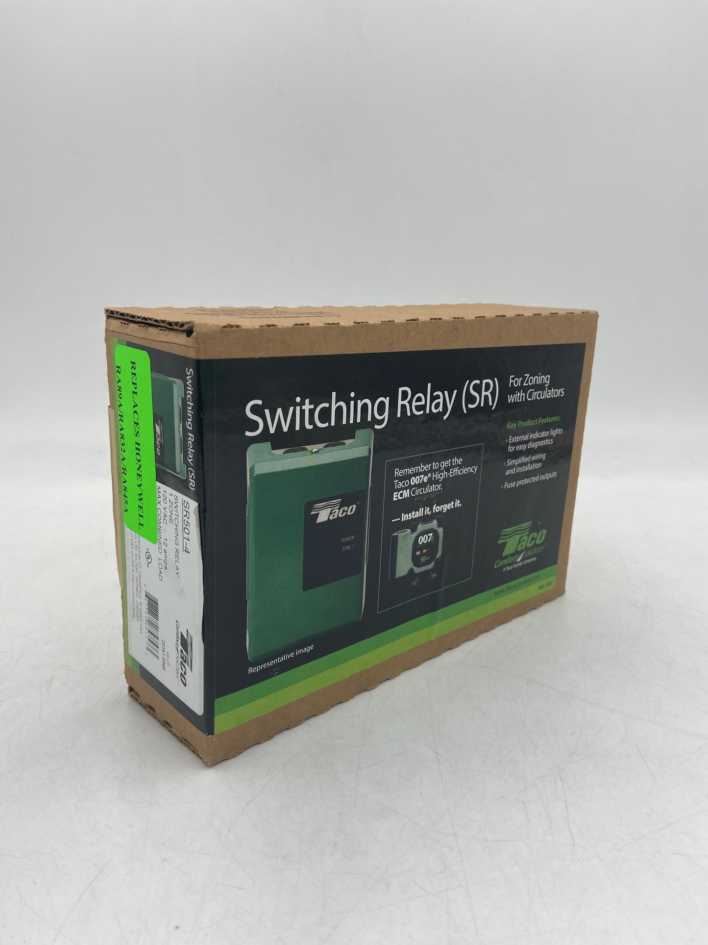 New Taco 120 VAC - 12 amps Switching Relay for Zoning Circulators 080-2007 25141 0548