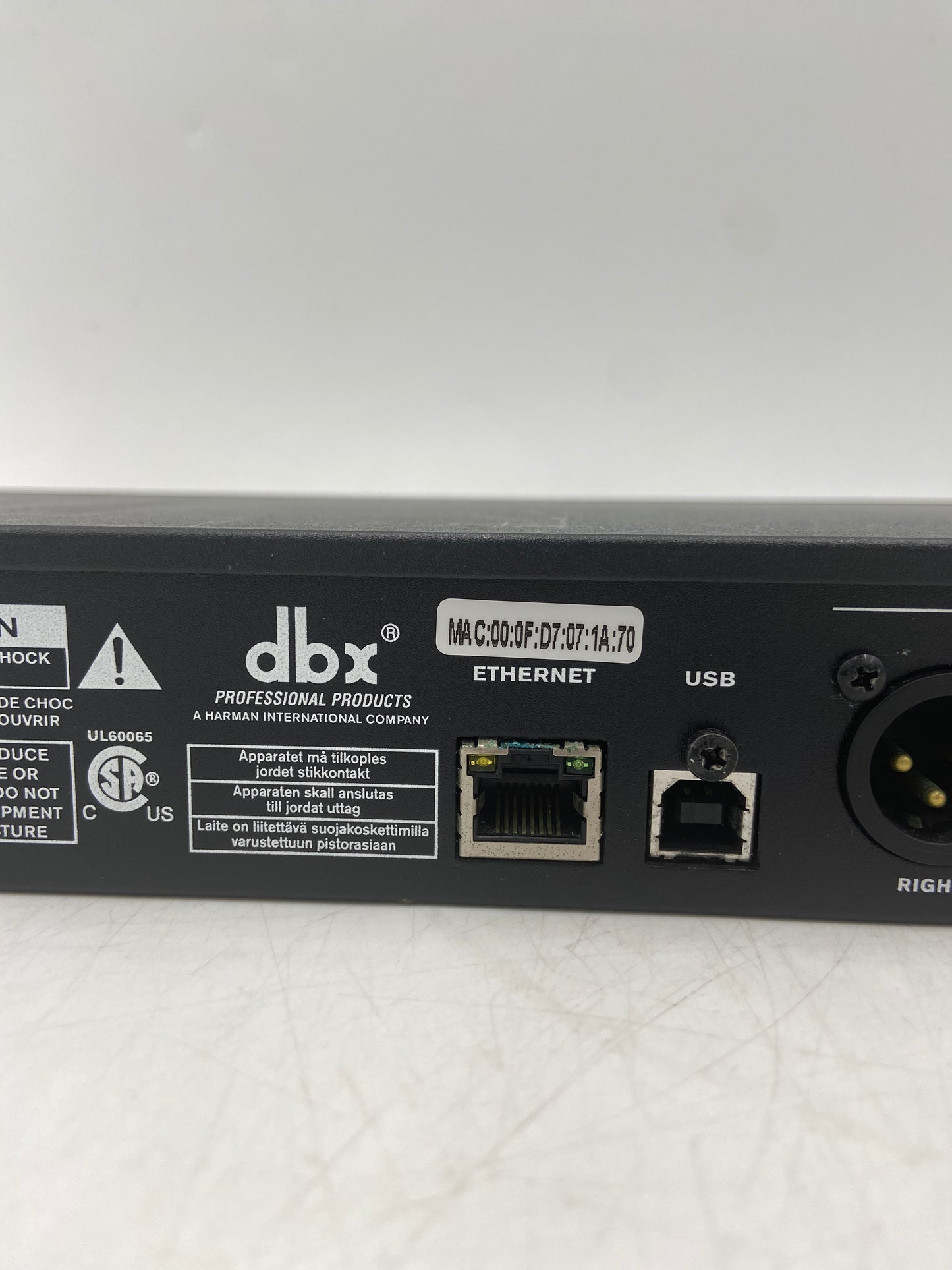 dbx  DriveRack PA2 Speaker Management System