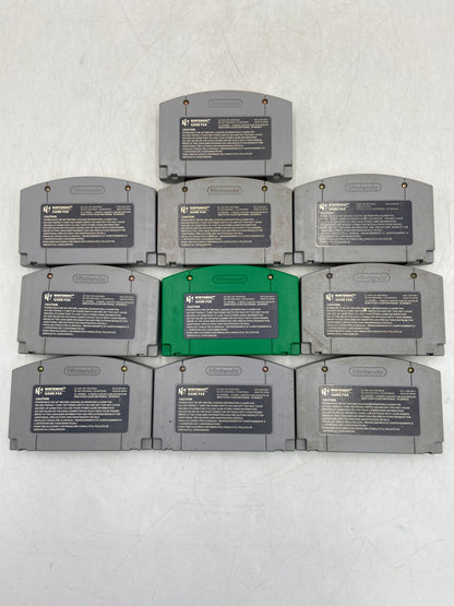 Broken Nintendo LOT OF 10 Nintendo 64 Games Mixed Cartridge Lot DAMAGED