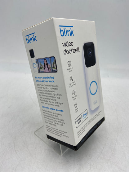 Blink Video Doorbell White Home Surveillance Camera BDM00200UW