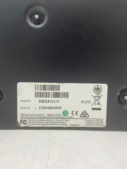 dbx  DriveRack PA2 Speaker Management System