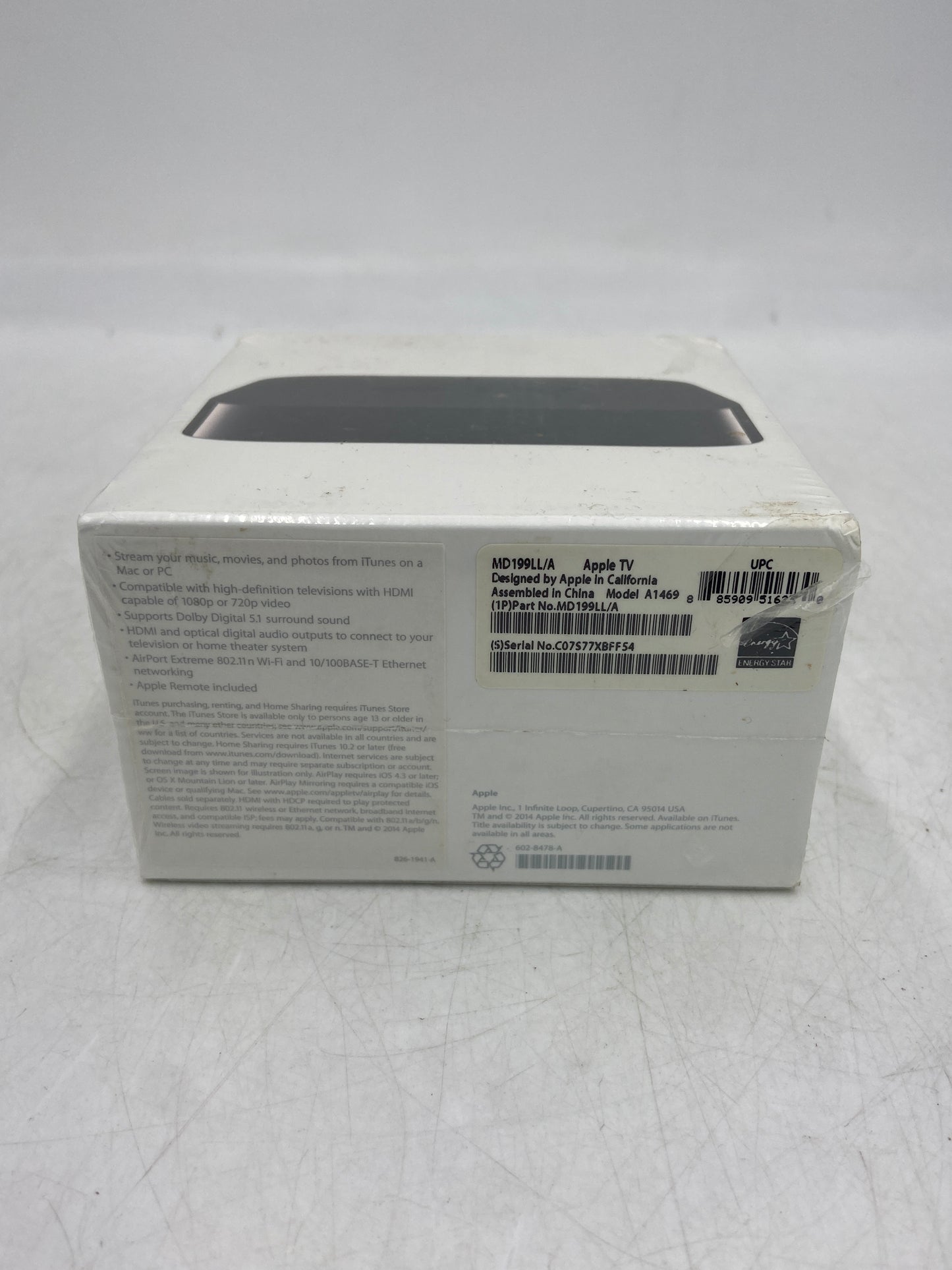 New Apple TV 1080p 3rd Gen 32GB Digital HD Media Streamer MD199LL/A A1469