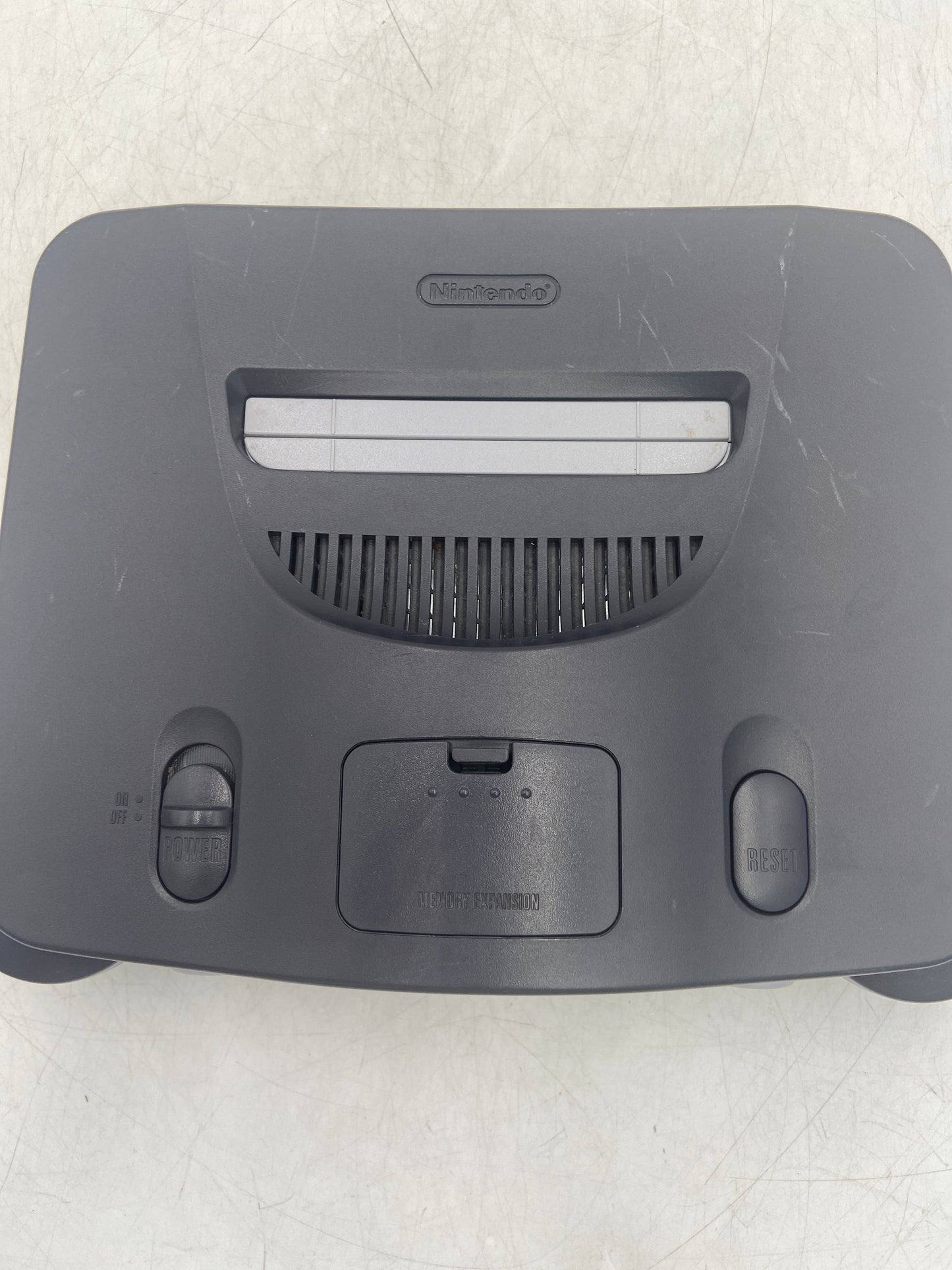 Nintendo N64 Console Gaming System NUS-001 Smoke/Clear Black With 2 Controllers and Wires