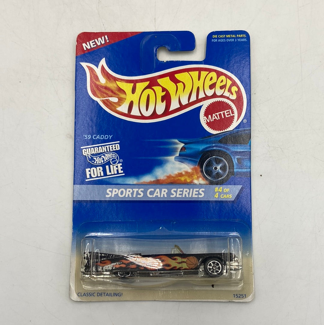 New Hot Wheels Mattel Sports Car Series Porsche 930 1/4 '59 Caddy 4/4