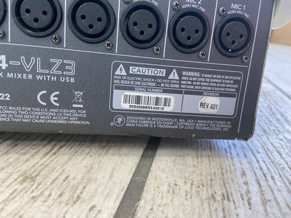 MACKIE 32-Channel 4-Bus Effects Mixer with USB DJ Mixer 3204-VLZ3