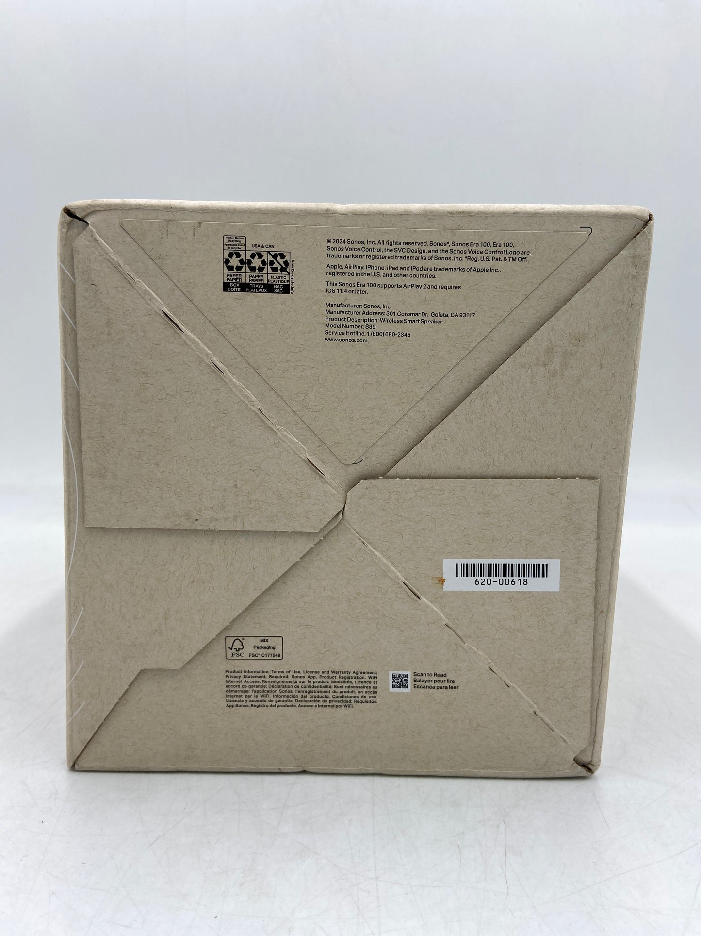 New SONOS Era 100 Smart Speaker Black LV25GT