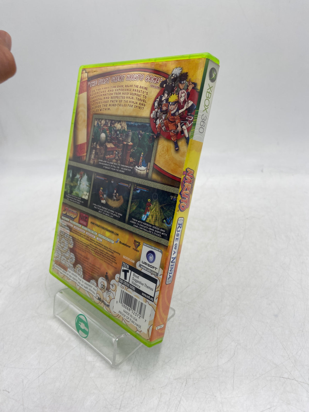 Naruto: Rise of A Ninja (Microsoft Xbox 360, 2007)