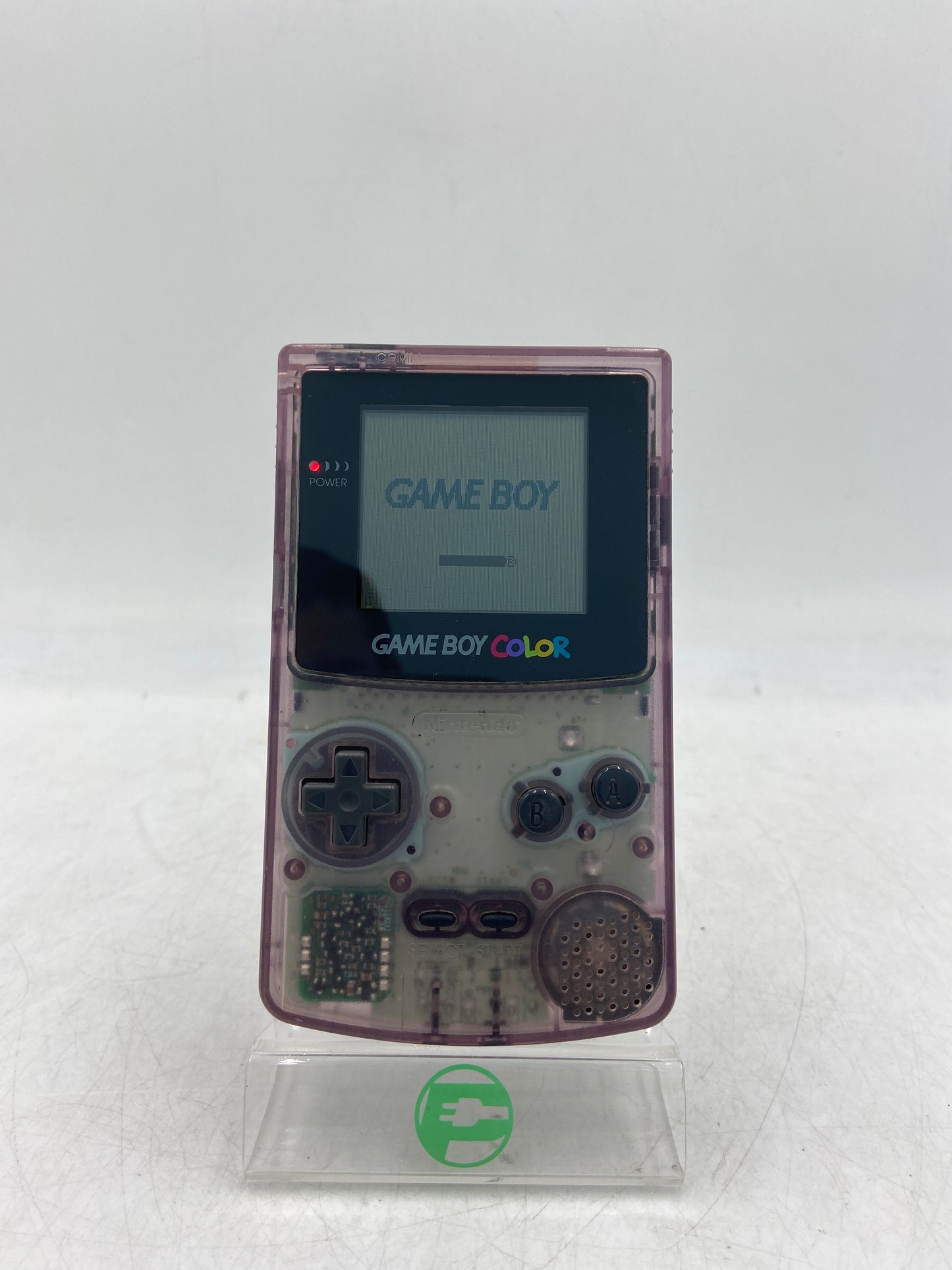 Nintendo Gameboy Color Handheld Video Game System CGB-001 Transparent Purple