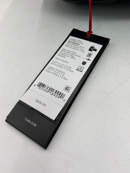 New Tumi Alpha Bravo Ballistic Nylon & Leather Davis Backpack Grey 153444-T003