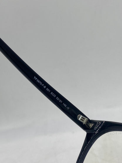 New Tom Ford TF 5870-B 001 Shiny Black Designer Eye Glasses 5870-B
