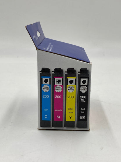 New Epson 200XL / 200 Black, Yellow, Cyan and Magenta Ink Cartridge