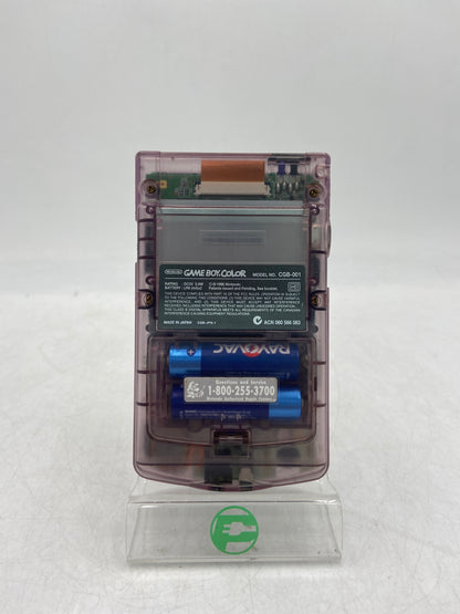 Nintendo Gameboy Color Handheld Video Game System CGB-001 Transparent Purple