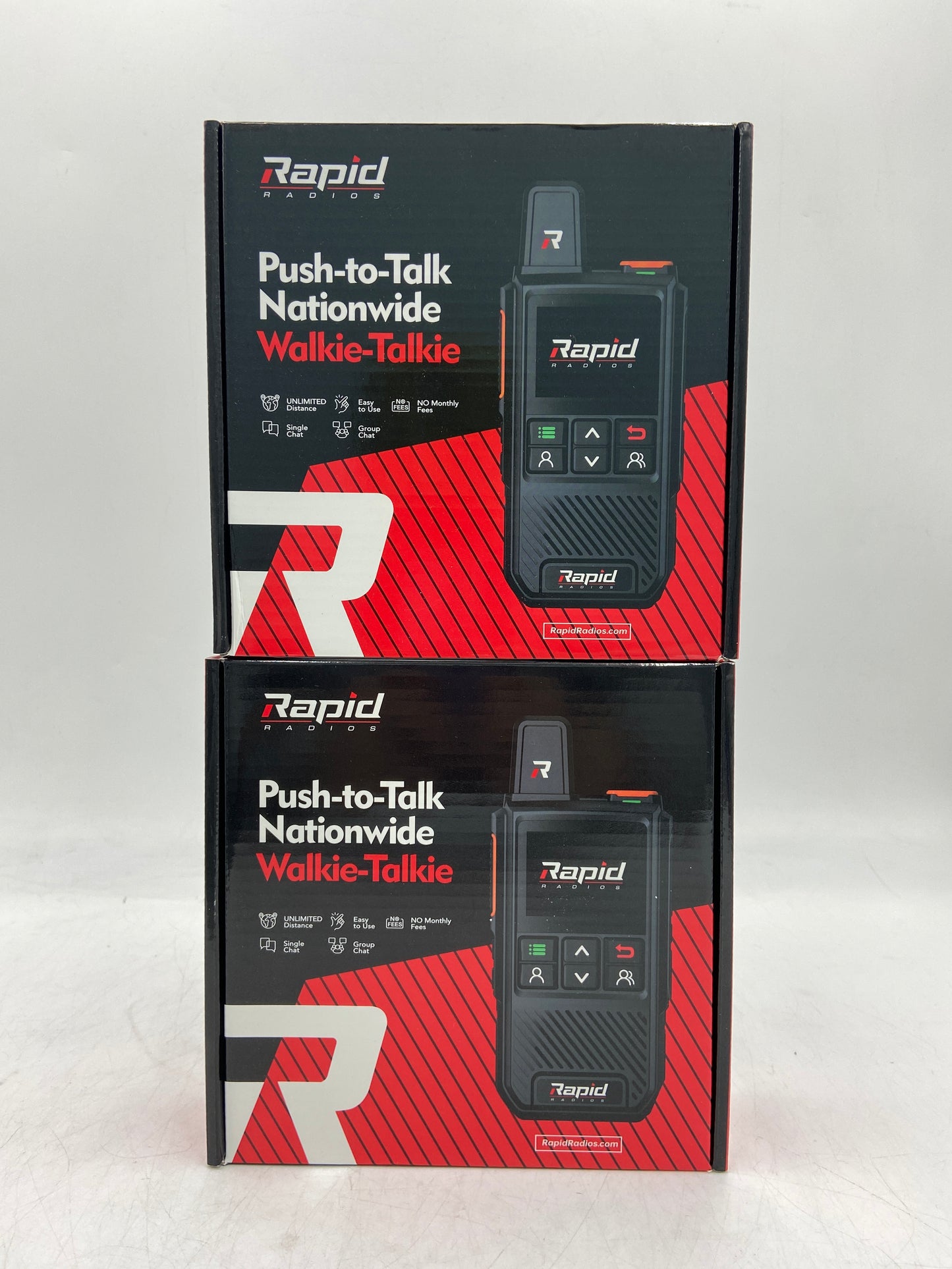 New Rapid Radios Push-to-Talk Nationwide (2-Pack) Walkie-Talkie Radio G1