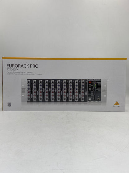 New Behringer Eurorack PRO Premium 12-Input Mic/Line Rack Mixer RX1202FX