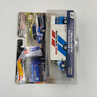 New Hot Wheels Team Transport "71 Datsun 510 Fleet Flyer #9