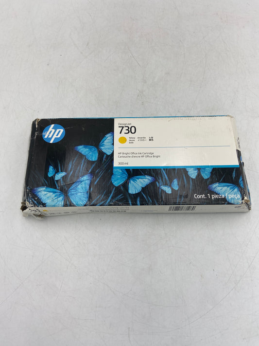 New HP 730 P2V70A Yellow Ink Cartridge