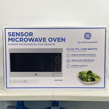 New GE JES1657SMSS Countertop Microwave with Sensor Cooking - Stainless Steel