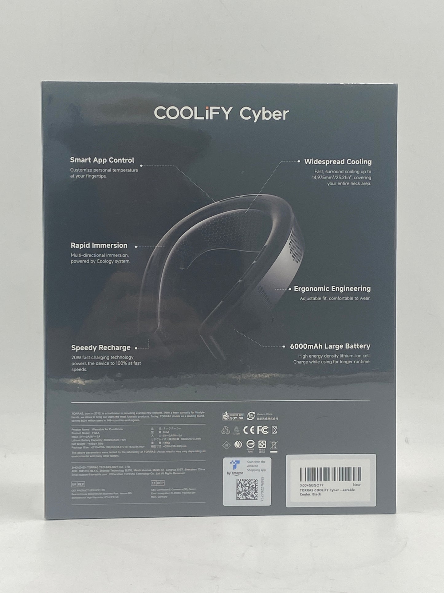 New Torras Coolify Cyber Wearable Air Conditioner FG6A