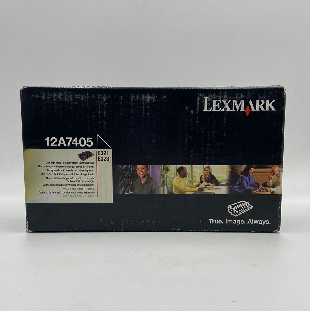 New Open Box Lexmark 12A7405 Black Toner Print Cartridge