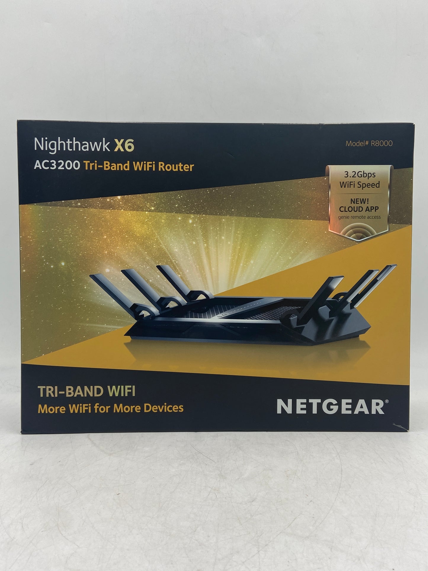 NETGEAR Nighthawk X6 AC3200 Tri-Band Smart Wi-Fi Router R8000