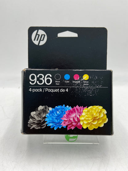 New HP 936 6C3Z5LN Black, Yellow, Cyan and Magenta Ink Cartridge (EXP. AUG 2027)