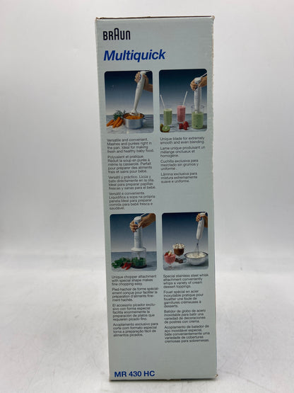New BRAUN Multiquick Handblender MR 430 HC