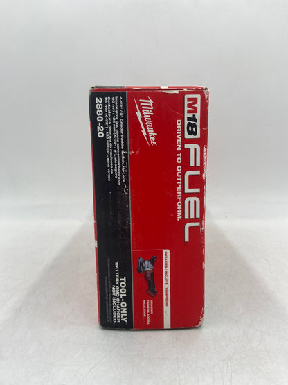 New Milwaukee 2880-20 M18 18V FUEL Cordless 4-1/2"/ 5" Grinder