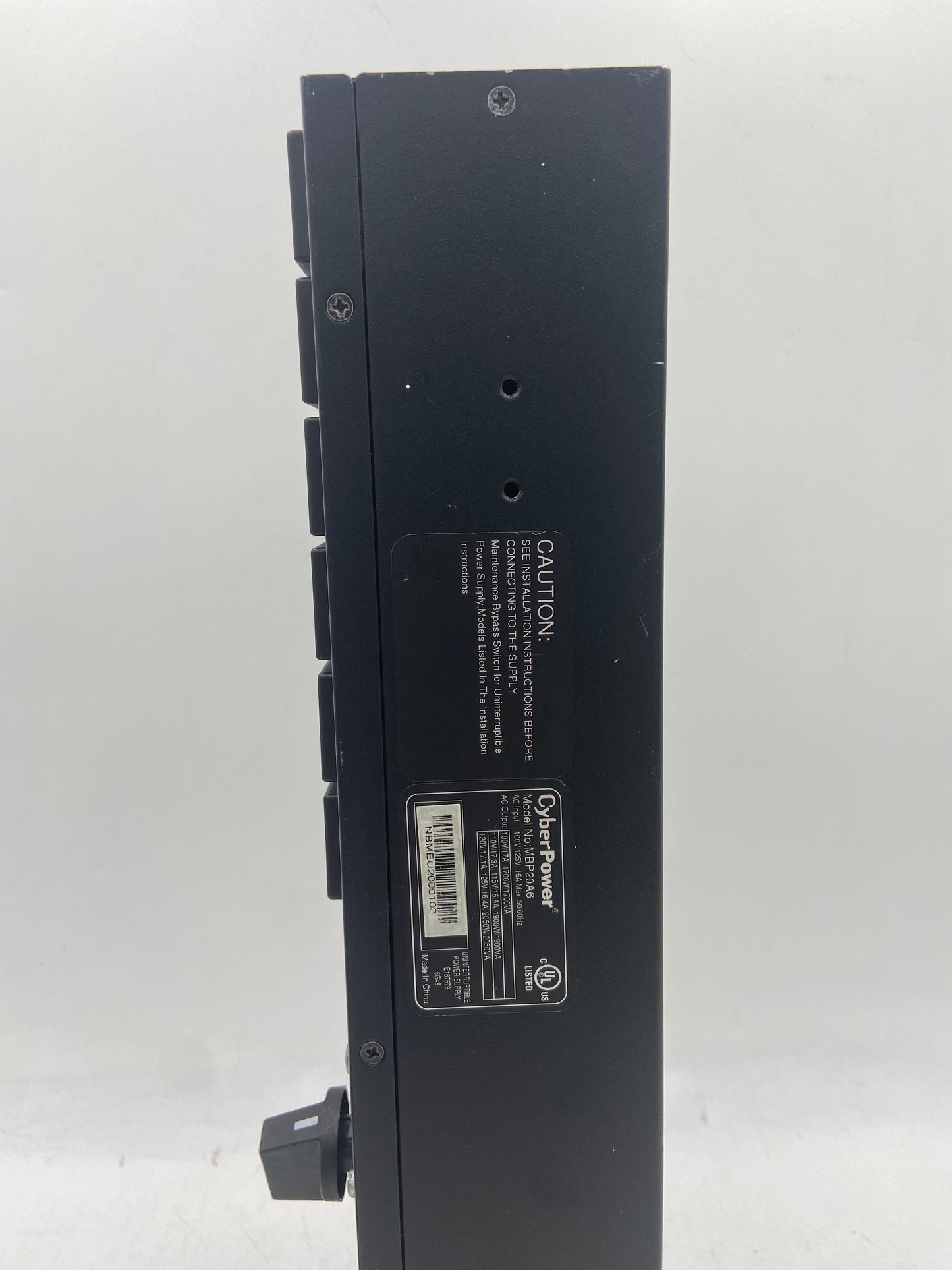 CyberPower MBP20A6 Maintenance Bypass Switch for Uninterruptible Power Supply