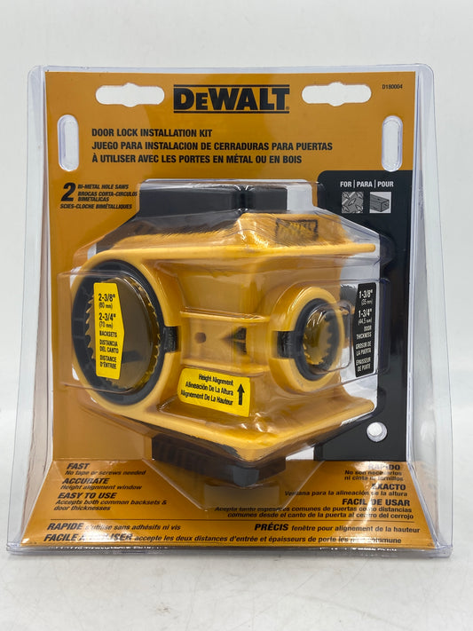 New DeWalt D180004 Door Lock Installation Kit