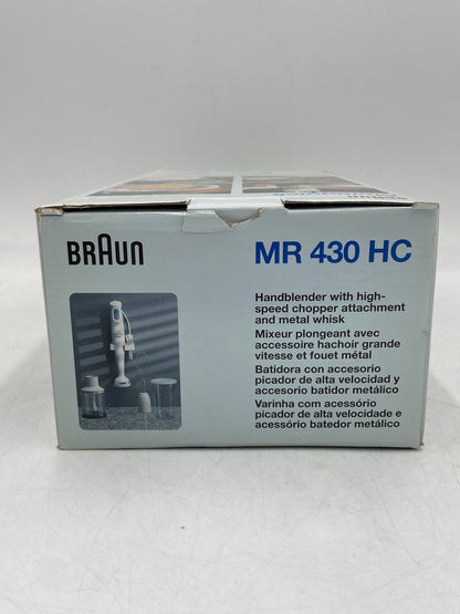 New BRAUN Multiquick Handblender MR 430 HC
