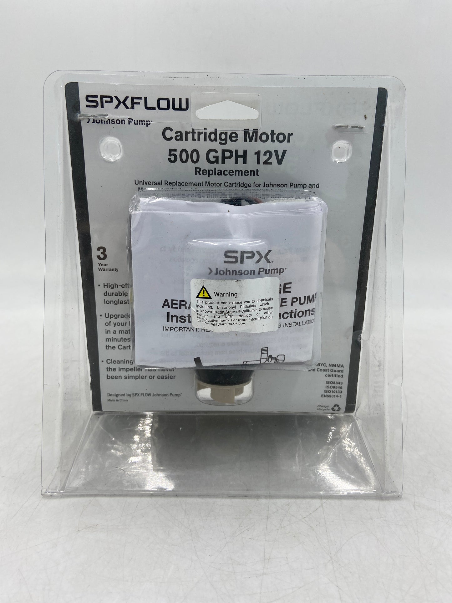 New Spxflow Johnson Pump Cartridge Motor 500 GPH 12v Universal Replacement Motor Cartridge 34-28552