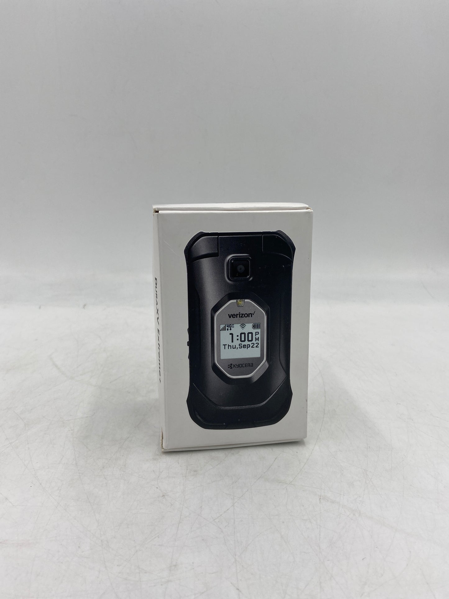 New Open Box Unlocked Kyocera DuraXV Extreme+ Ultra-Rugged Flip Phone KY0E4811