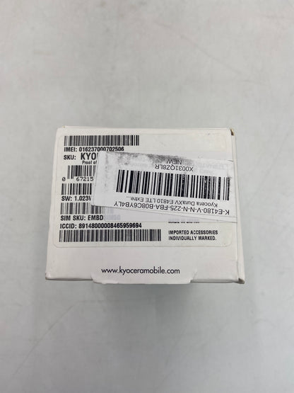 New Open Box Unlocked Kyocera DuraXV Extreme+ Ultra-Rugged Flip Phone KY0E4811