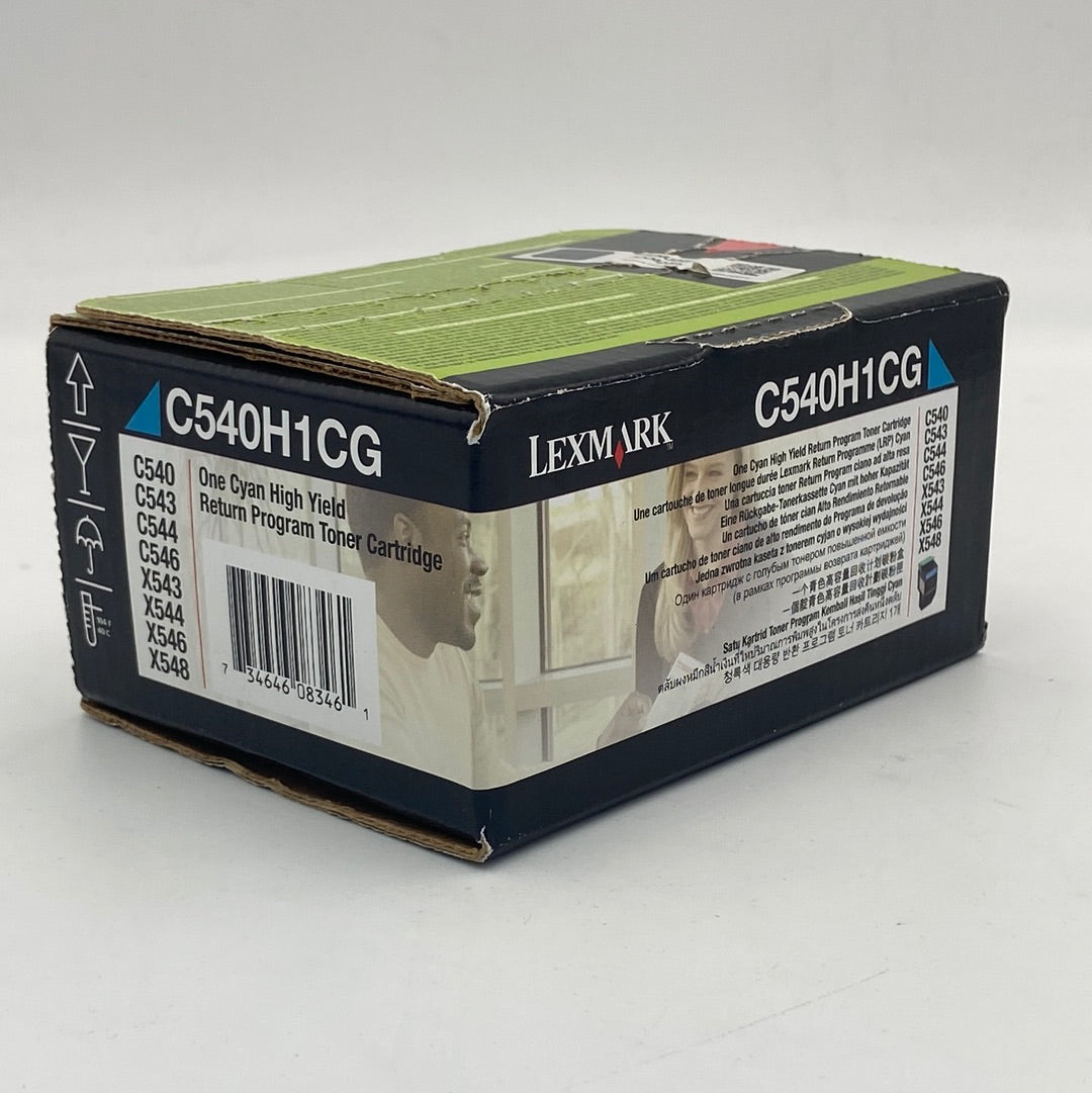 New Lexmark High Yield Toner Cartridge C540H1CG Cyan Ink Cartridge