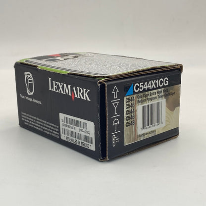 New Lexmark High Yield Toner Cartridge C544X1CG Cyan Ink Cartridge