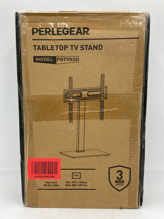 New PERLEGEAR TABLETOP TV STAND  PGTVS26
