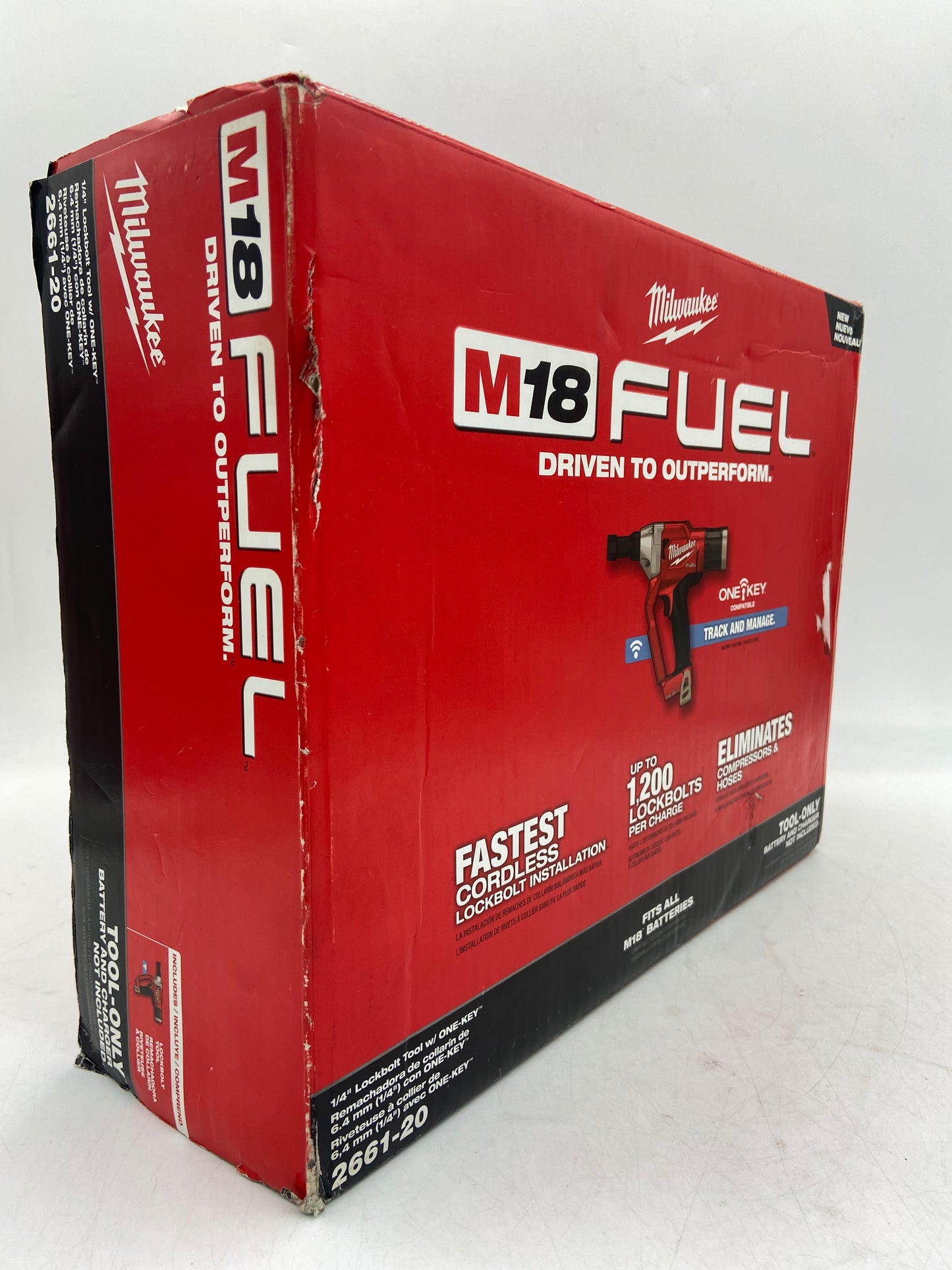 New Milwaukee 2661-20 M18 18V 1/4'' Lockbolt Tool w/ ONE KEY Power Tool
