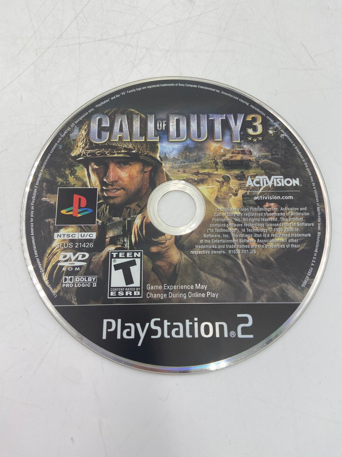 Lot of 2 Sony PlayStation 2 PS2 Games (Call of Duty Games)