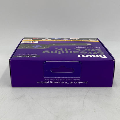 New Open Box Roku Streaming Stick 4K HD HDR TV Wifi Device with Voice Remote 3820R2