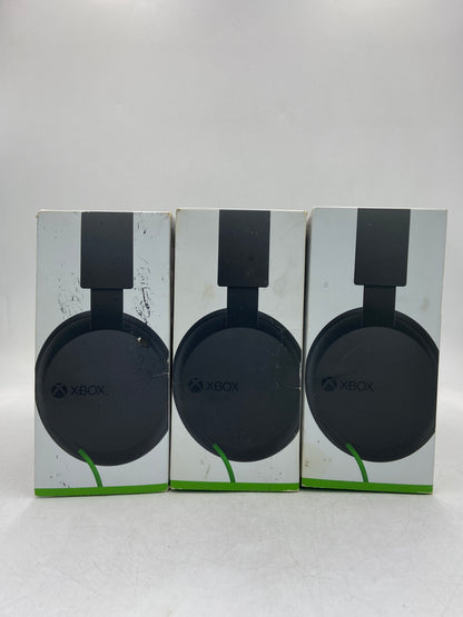 New Open Box LOT OF 3 Microsoft Stereo Headset for Xbox Series X/S, Xbox One Black Gaming Headset X0033EGZNH
