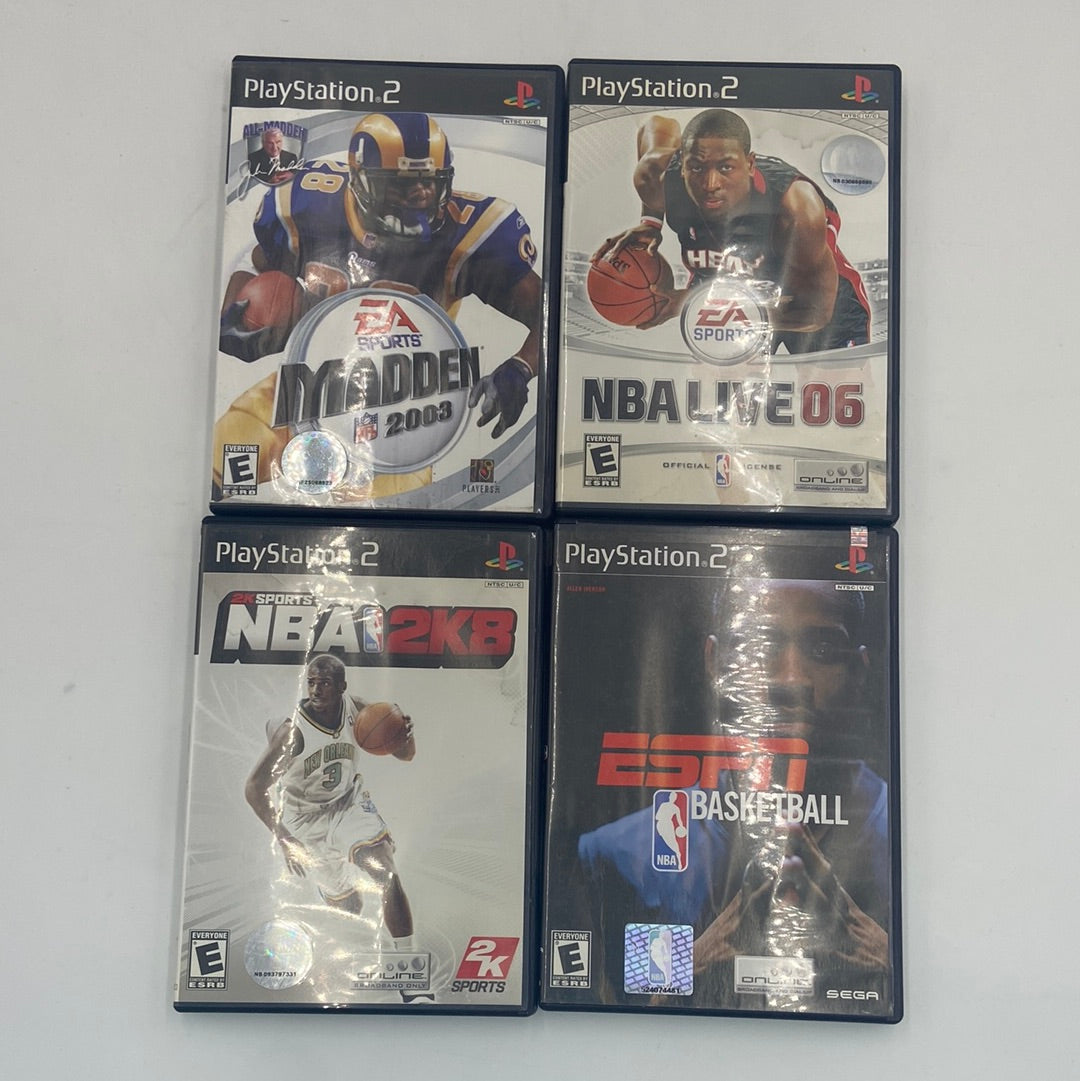 Lot of Sports Games 4 Sony PlayStation 2 PS2 Games