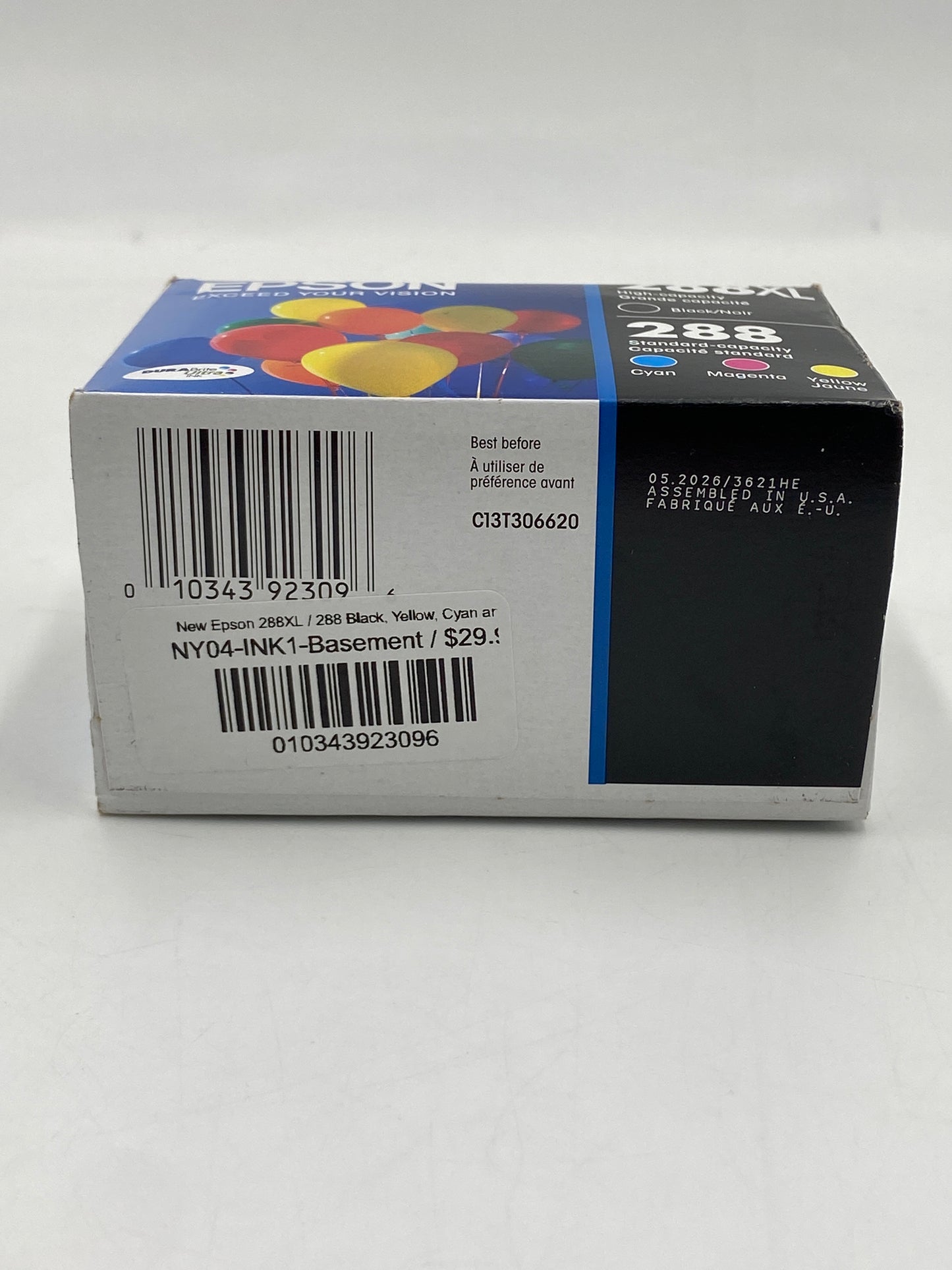 New Epson 288XL / 288 Black, Yellow, Cyan and Magenta Ink Cartridge