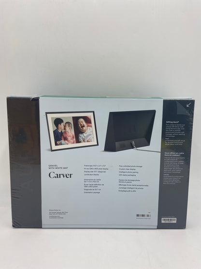 New AURA CARVER DIGITAL PICTURE FRAME AF900-MBLK