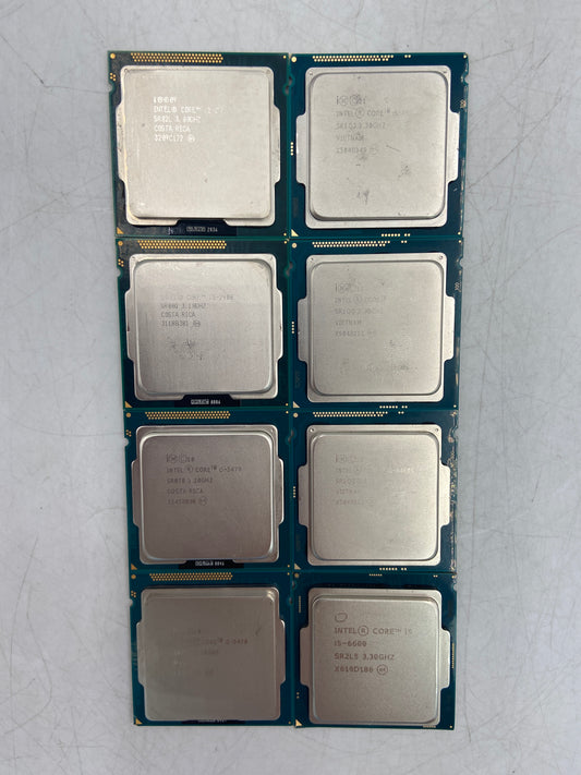 Lot of 8 Intel Core i5  Processors CPUs Green