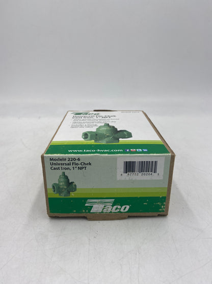 New Taco 1" NPT Cast Iron Universal Flo-Check 220-6