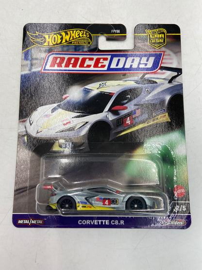 New Hot Wheels Lot of 4 Race Day 2024 Collectible Toy Cars T34A HRV95