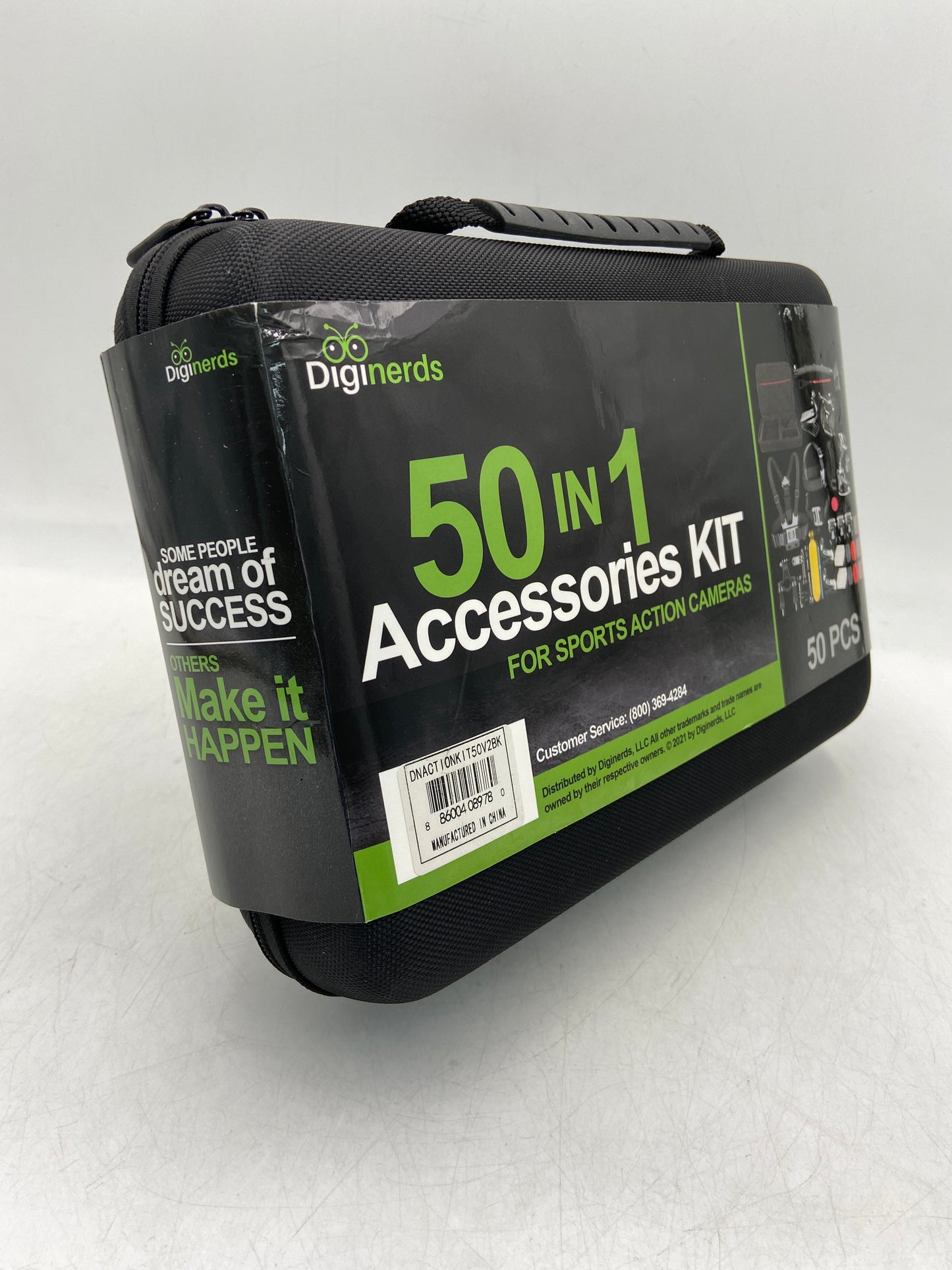 New Diginerds 50-In-1 Accessories Kit for Sports Action Cameras T50V2BK