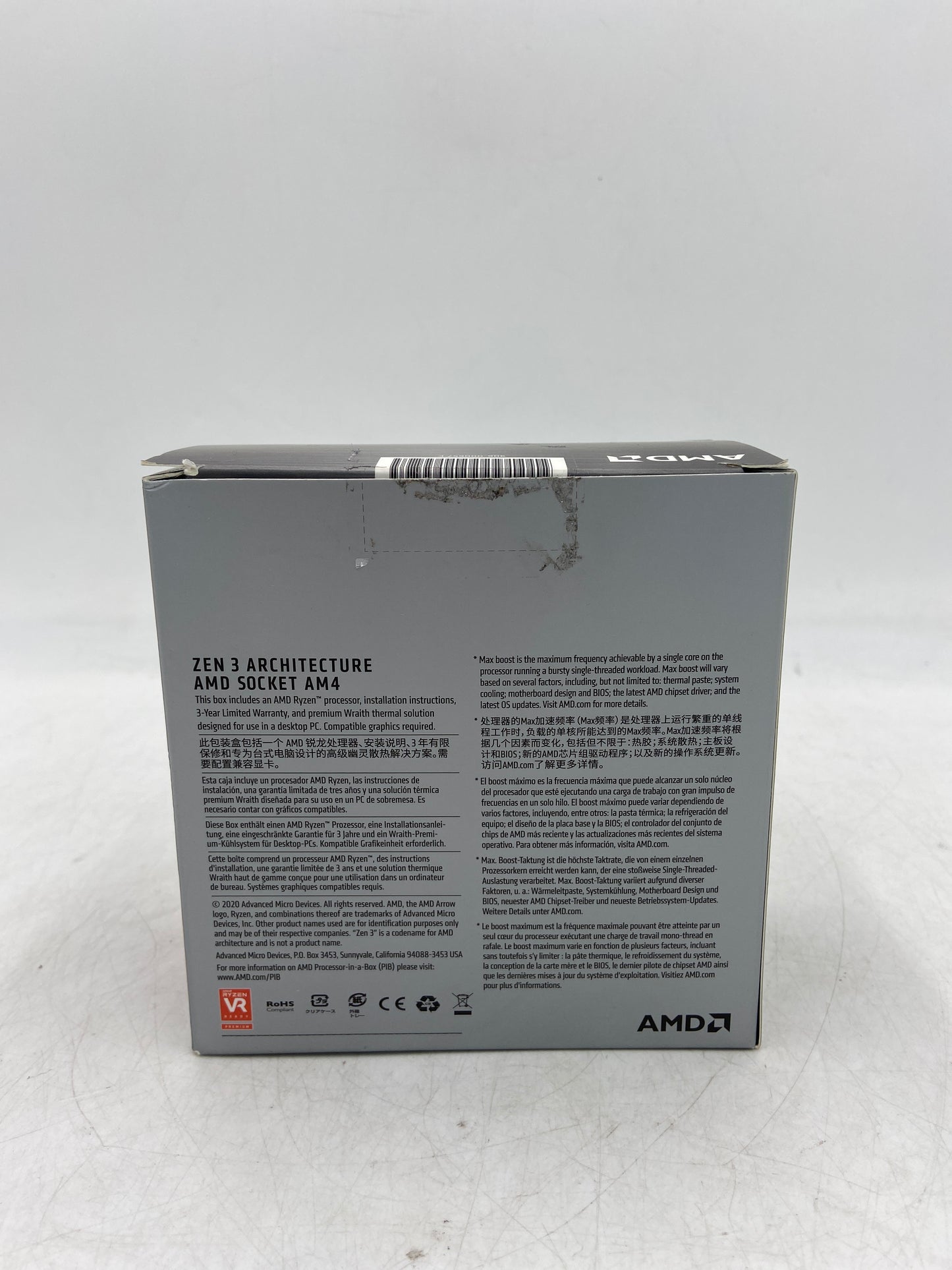 AMD Ryzen 5 4500 3.60GHz 6 Core AM4 CPU Heatsink Cooling Fan
