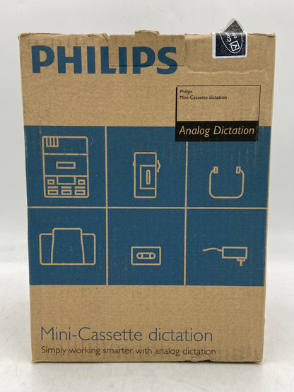 New Philips 720-t with foot peddle Mini Analog Dictation Cassette Transcriber
