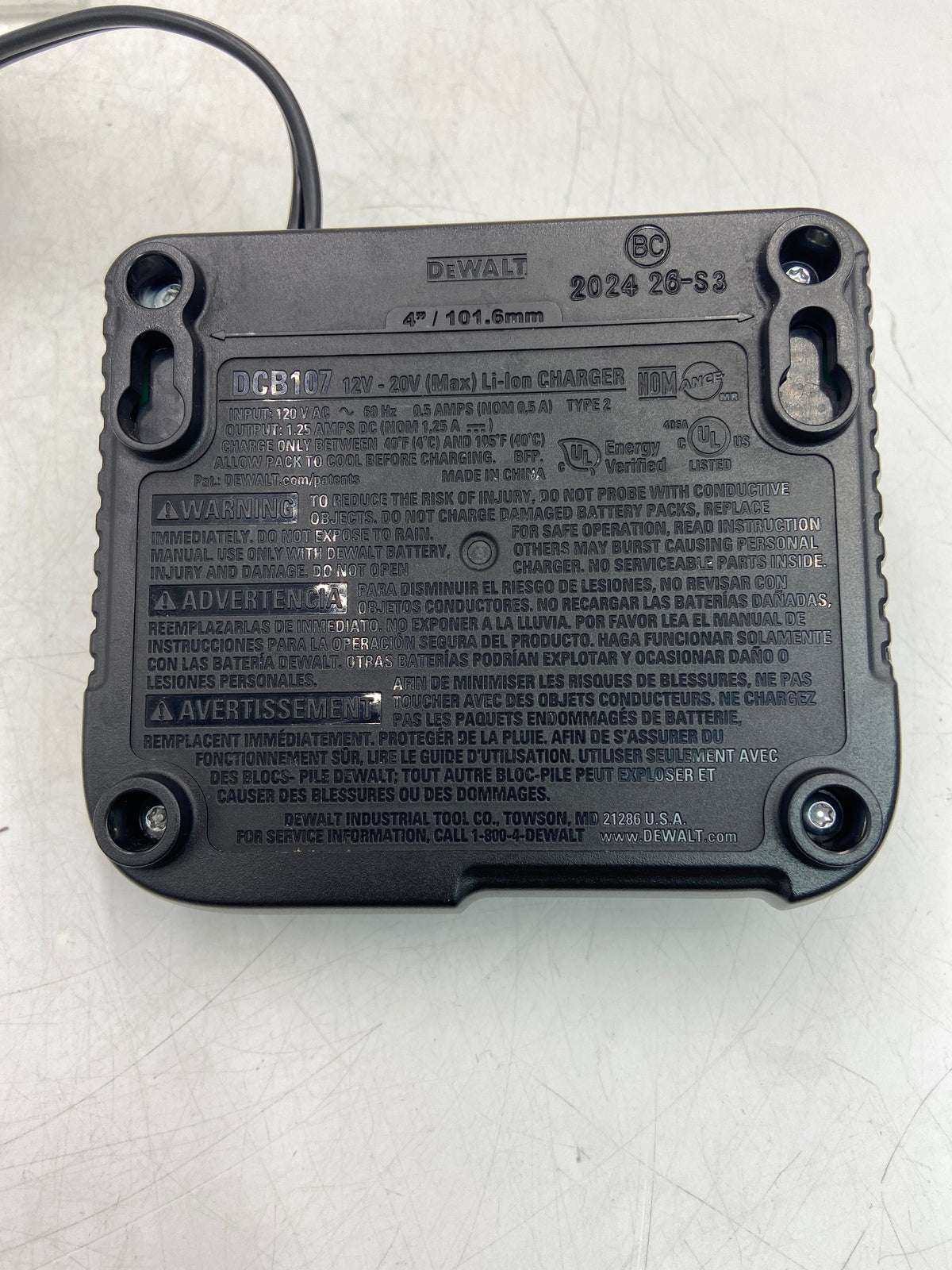 Dewalt DCB107 12V & 20V Max Li-ion Battery Charger